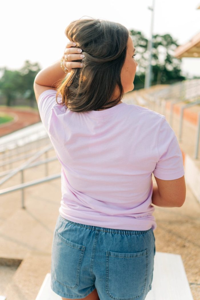 Purple Coquette Football Tee - Image 2