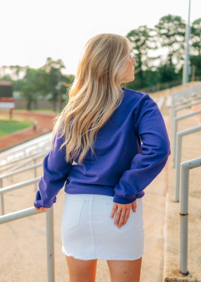 Purple Coquette Football Crewneck - Image 6