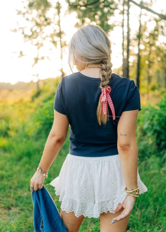 Navy USA Heart Tee - Image 2