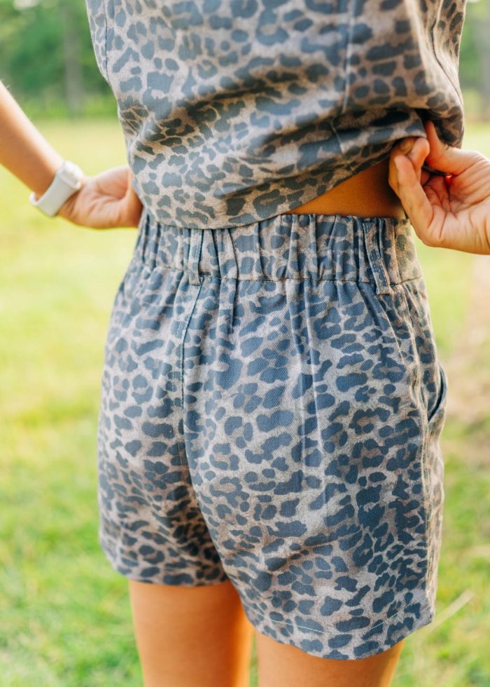 Leopard Denim Vest & Short Set - Image 6