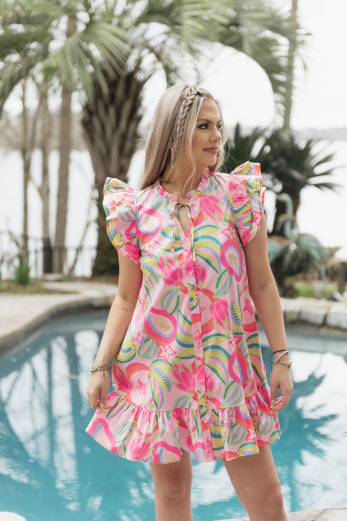Pink Abby Copacabana Dress - Image 5