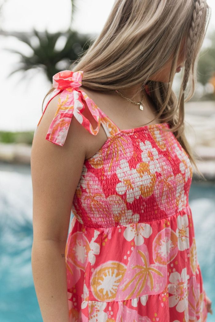 Coral Salem Kiwi Bloom Dress - Image 4
