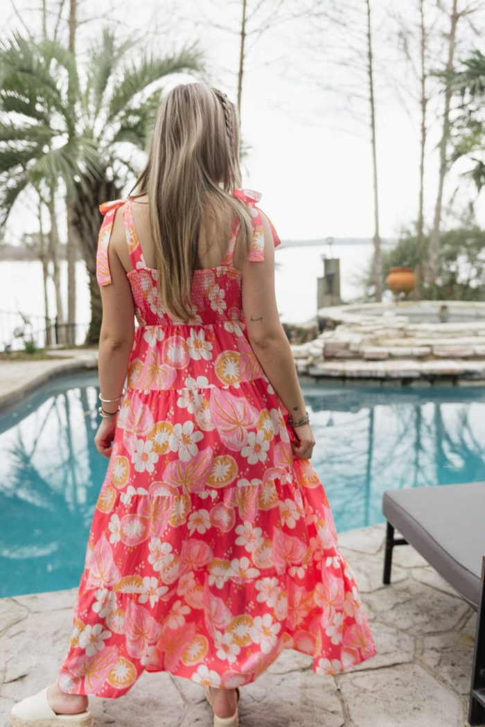 Coral Salem Kiwi Bloom Dress - Image 2