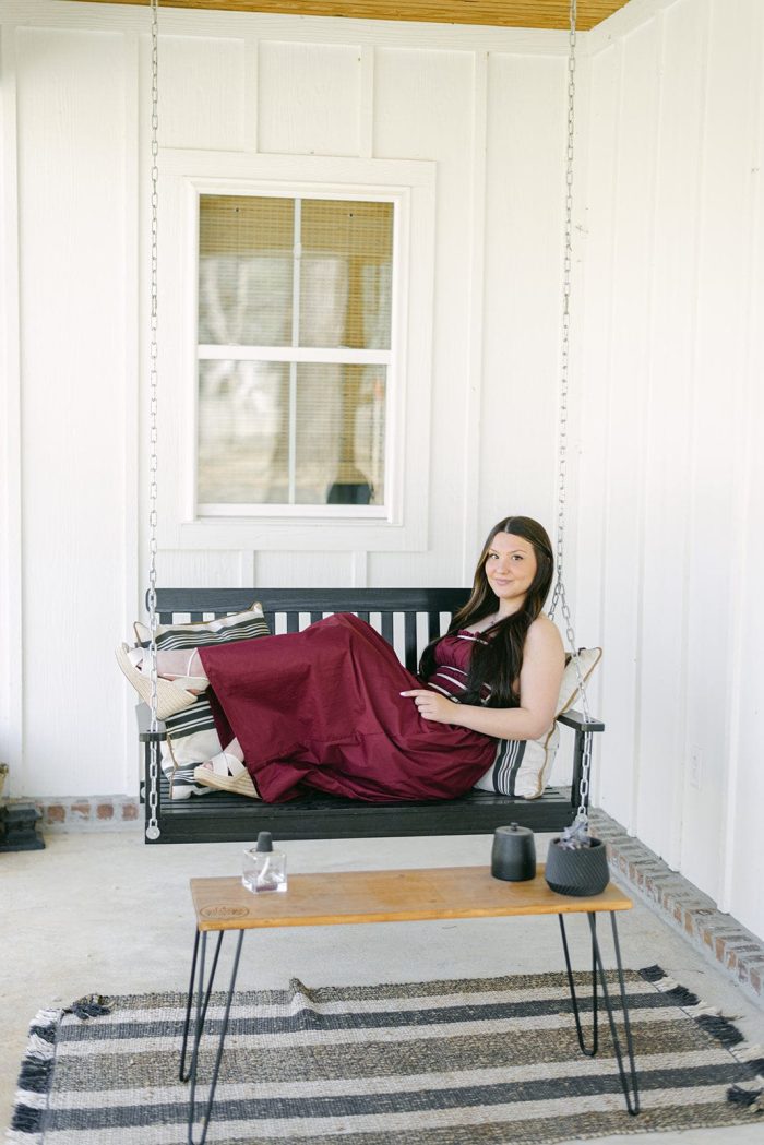 Burgundy Poplin Tie Detail Midi Dress - Image 3