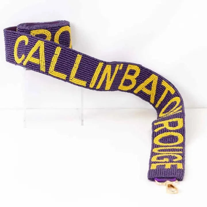 Callin' Baton Rouge Beaded Bag Strap